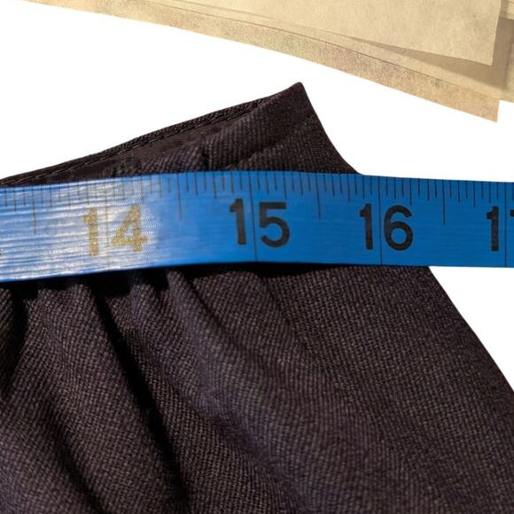 Talbot's Purple Wool Stretch Fully Lined Panel Flare Skirt Women's Plus Size 12W - Picture 12 of 13